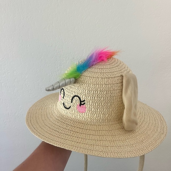 Unicorn Hat Fun Straw Colorful Kids - Picture 4 of 6